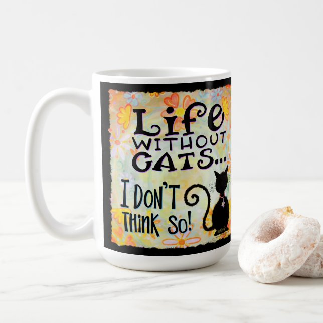 Mug C’est une vie de chat pour moi (Avec donut)