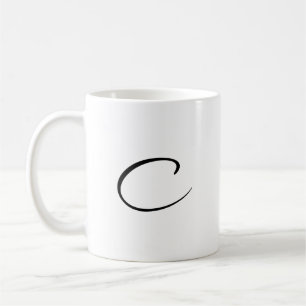 Mug C initial Accent café Mug-Fête des Mères Cadeau