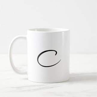 Mug C initial Accent café Mug-Fête des Mères Cadeau