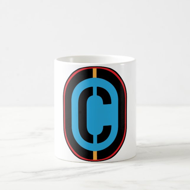 Mug C Monogramme initial de la motte (Centre)