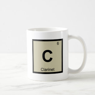 Mug C - Musique de clarinette Symbole du tableau pério