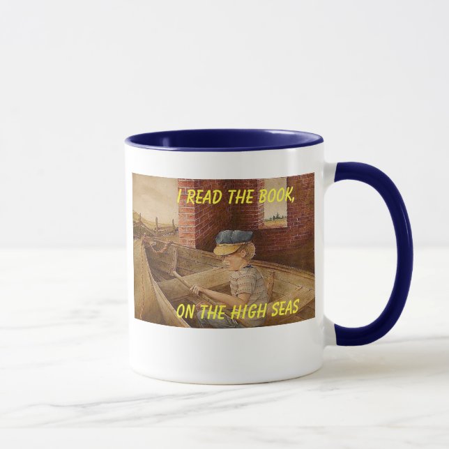 Mug C-OnHiSeas-01, j'ai lu le livre, SUR les HAUTES (Droite)
