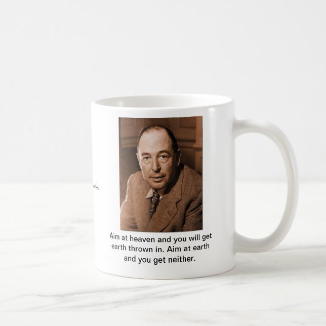Mug C.S. Lewis : Visez le ciel (Droite)