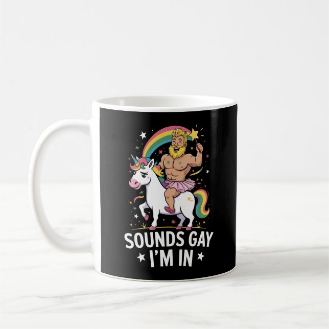 Mug Ça a l'air gay j'entre  (Gauche)