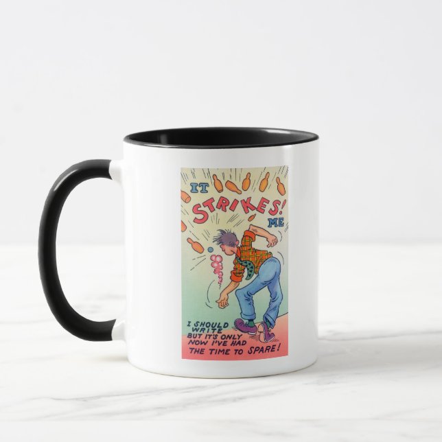 Mug Ça Me Frappe, Cartoon Man Bowling (Gauche)
