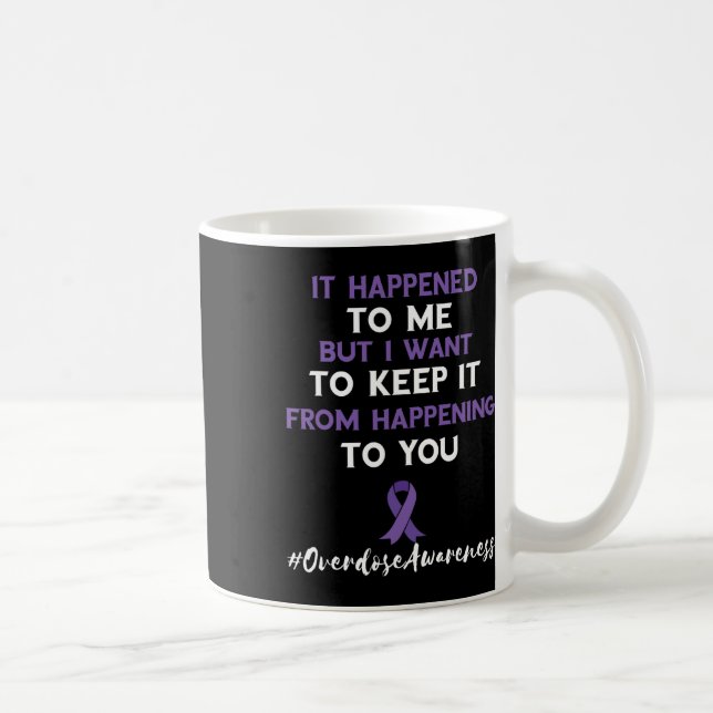 Mug Ça m'est arrivé Ruban violet Sensibilisation au su (Droite)
