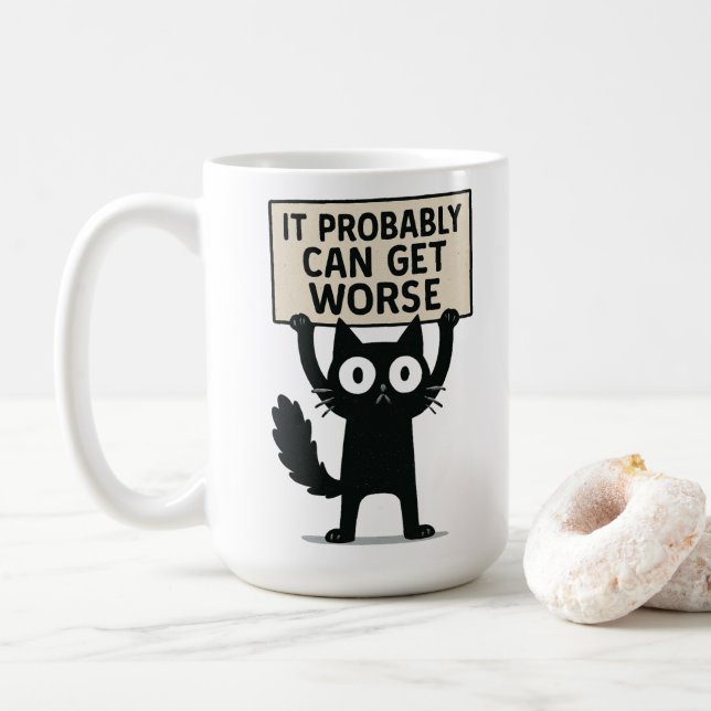 Mug Ça peut probablement empirer (Avec donut)