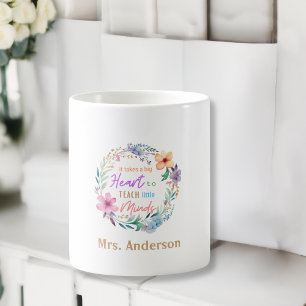 Mug "Ça prend un grand coeur" Floral, cadeau pour les