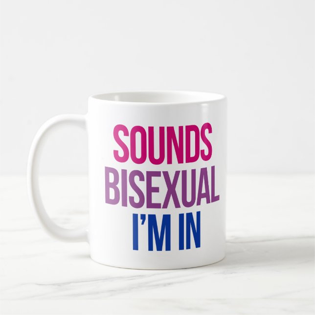 Mug Ça sonne bisexuel j'en suis (Gauche)