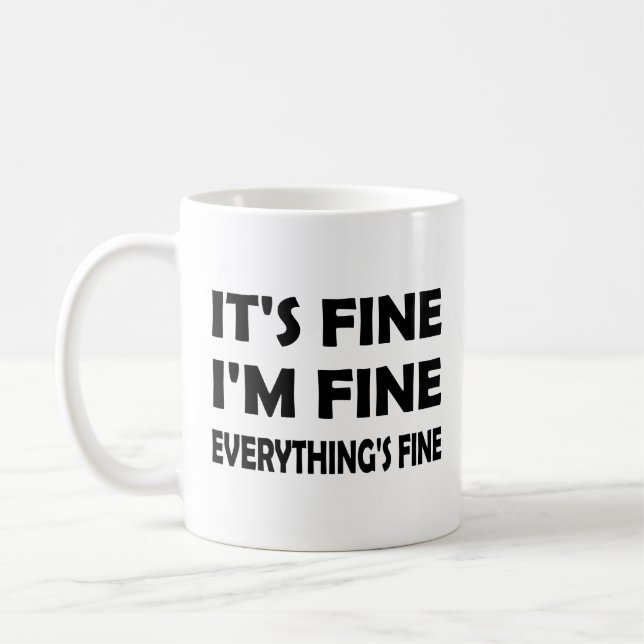 Mug Ça va, ça va - Tout va bien et tout va bien (Gauche)