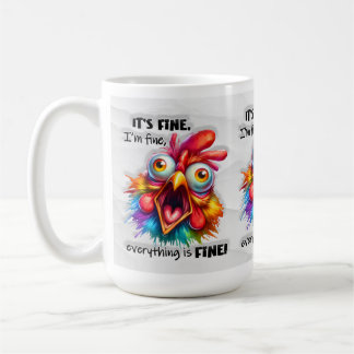 Mug Ça va, c'est drôle pour l'amoureux du poulet