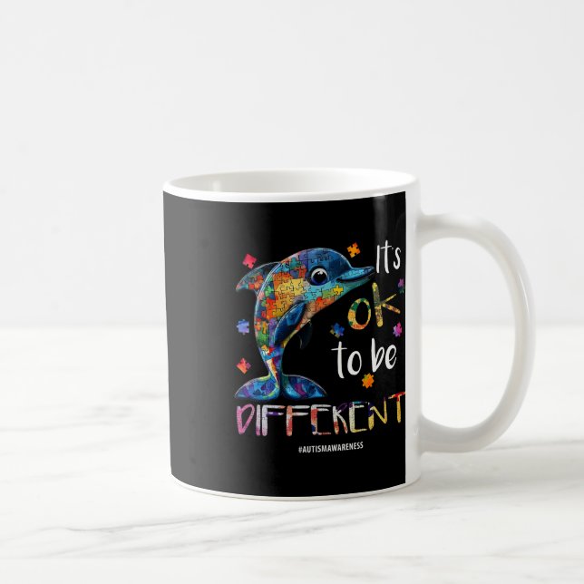 Mug Ça va être différent - Dauphin de Sensibilisation  (Droite)