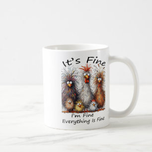 Mug Ça va, tout va bien, tout va bien, c'est du poulet
