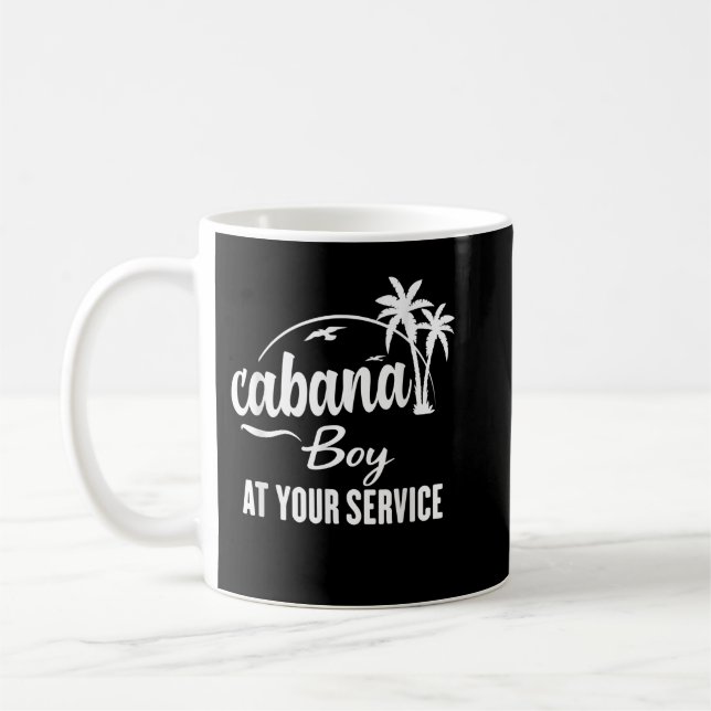 Mug Cabana boy à votre service Funny Summer T Shirt (Gauche)