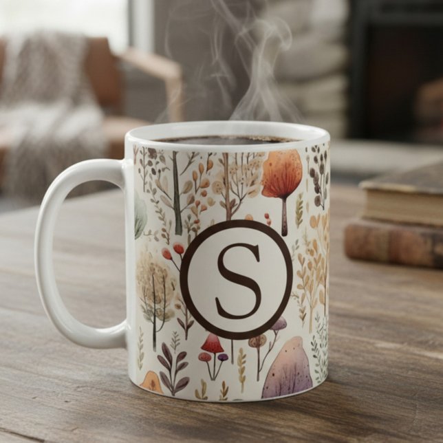 Mug Cabane Cosy Monogrammé de la Forêt (Créateur téléchargé)