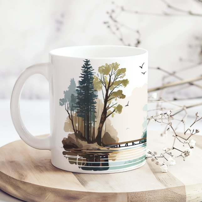 Mug Cabanon de lac pour s'amuser l'été (Créateur téléchargé)