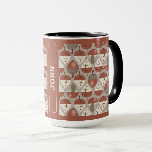 Mug Cabincore Autumnal Stripes (Devant droit)