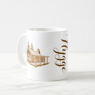 Mug Cabine de rondin confortable - Hygge ou votre