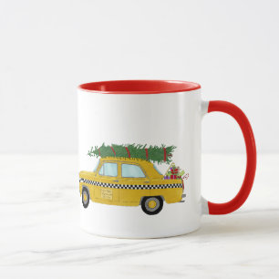 Mug Cabine jaune de New York Taxi arbre de Noël