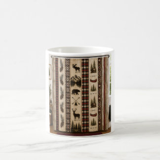 Mug Cabine rustique rouge à carreaux faune