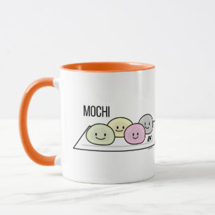 Mug Câble de riz à la crème glacée Cute Mochi Thé vert
