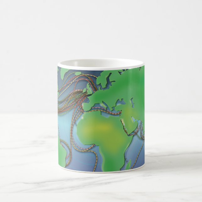 Mug Câbles mondiaux - Câbles sous-marins (Centre)