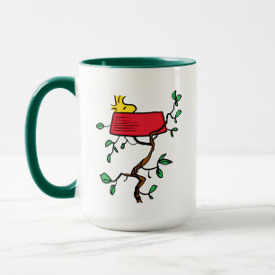 Mug cacahuètes   Bois en sieste dans le plat de Snoopy