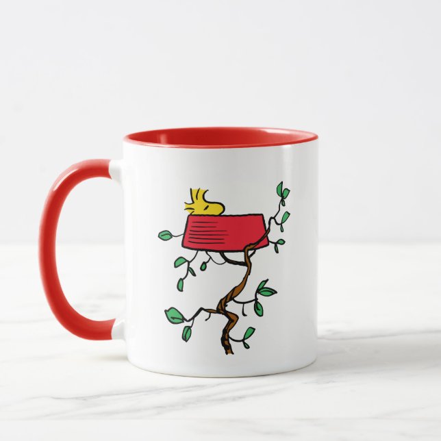 Mug cacahuètes | Bois en sieste dans le plat de Snoopy (Gauche)