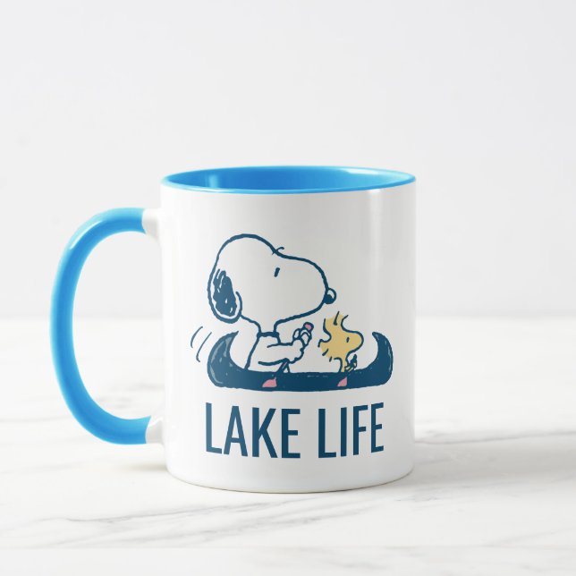 Mug cacahuètes | Canoë Snoopy & Woodstock (Gauche)