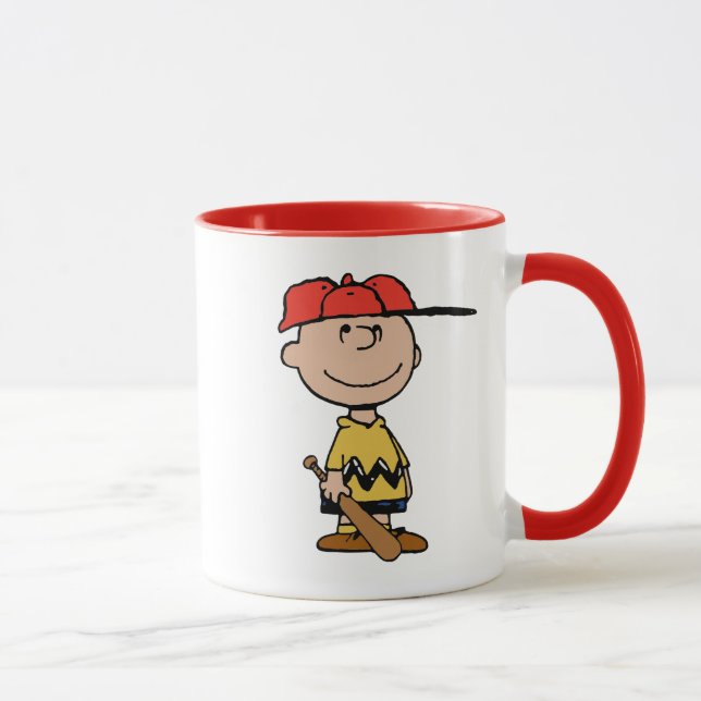 Mug cacahuètes | Charlie Brown Baseball Smile (Droite)