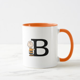 Mug cacahuètes   Charlie Brown Monogramme B