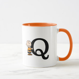 Mug cacahuètes Charlie Brown Monogramme Q