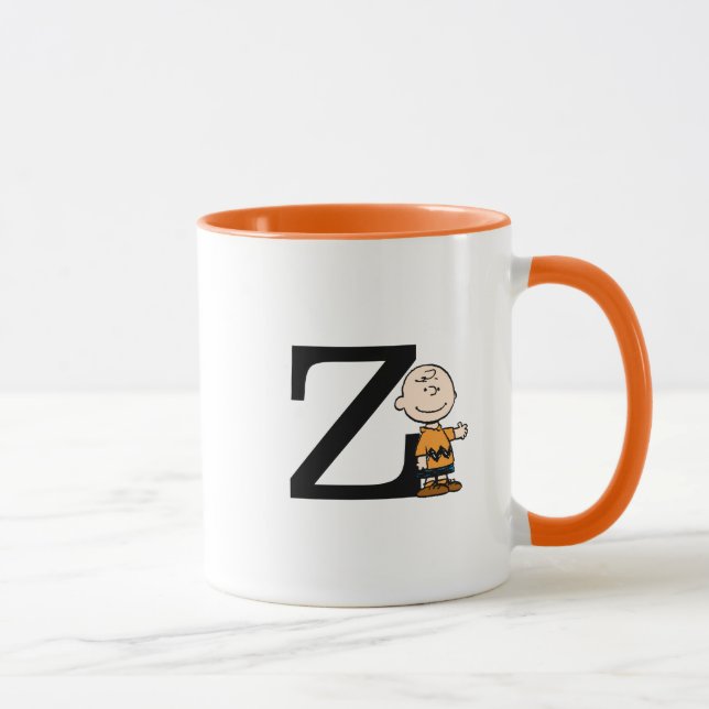 Mug cacahuètes | Charlie Brown Monogramme Z (Droite)
