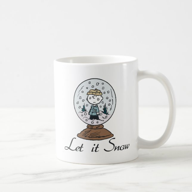 Mug cacahuètes | Charlie Brown Snow Globe (Droite)