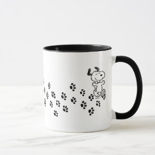 Mug cacahuètes   Chemin de l'Empreinte de patte Snoopy
