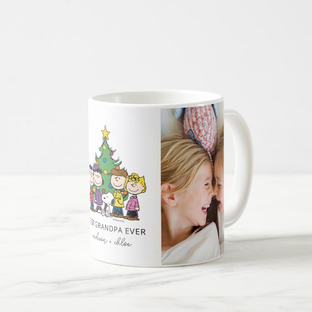 Mug cacahuètes de Noël | Meilleure photo de grand-père (Devant droit)