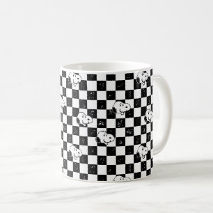 Mug cacahuètes   Drapeau À damiers Snoopy
