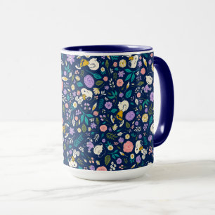 Mug cacahuètes en Motif de fleurs