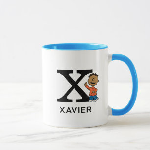 Mug cacahuètes Franklin Name & Monogram X