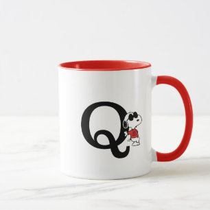 Mug cacahuètes   "Joe Cool" debout   Monogramme Q