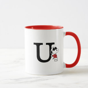 Mug cacahuètes "Joe Cool" debout Monogramme U