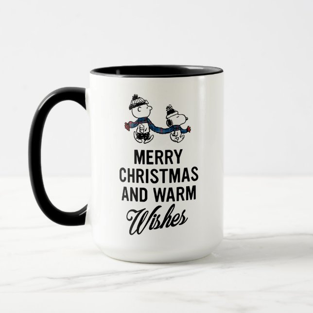 Mug cacahuètes | Joyeux Noël Snoopy & Charlie Brown (Gauche)