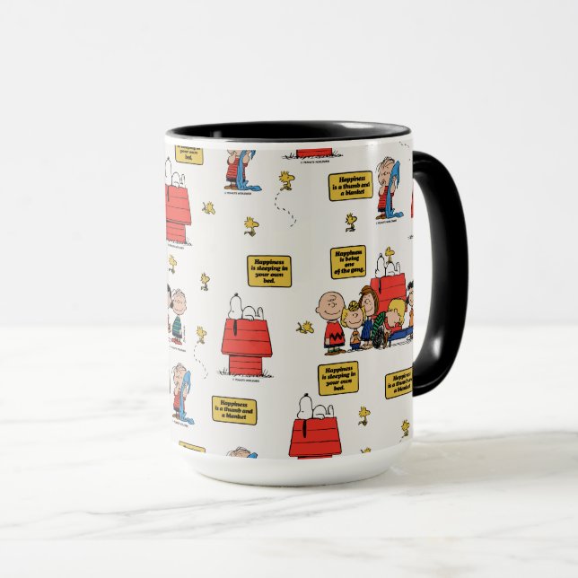 Mug cacahuètes | Le bonheur, c'est... (Devant droit)