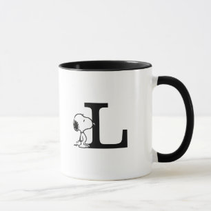 Mug cacahuètes   Monogramme L