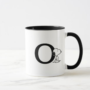 Mug cacahuètes   Monogramme Snoopy O