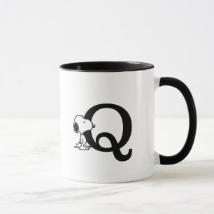 Mug cacahuètes   Monogramme Snoopy Q