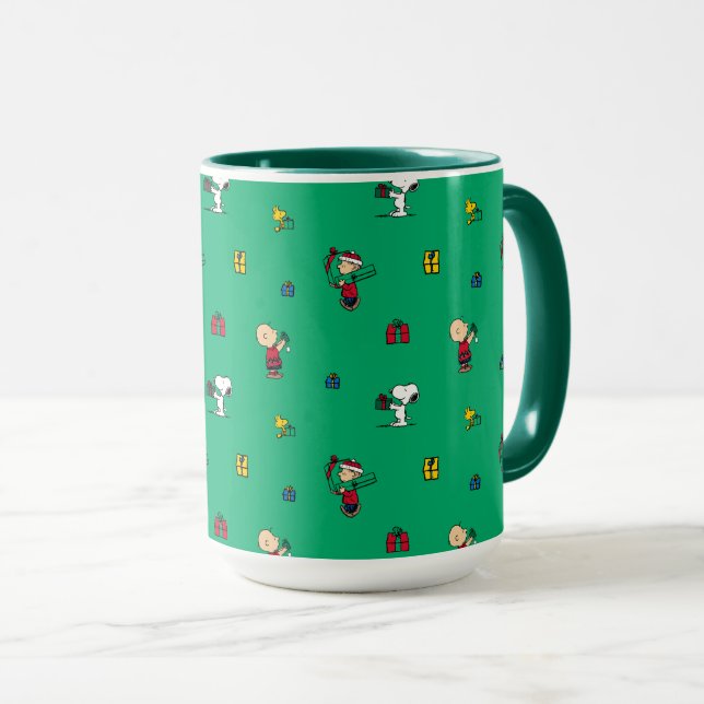 Mug cacahuètes | Motif cadeau de Noël (Devant droit)