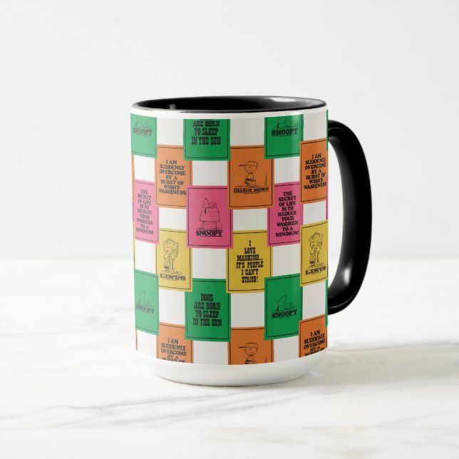 Mug cacahuètes | Motif Colorblock amusant (Devant droit)