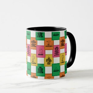 Mug cacahuètes Motif Colorblock amusant