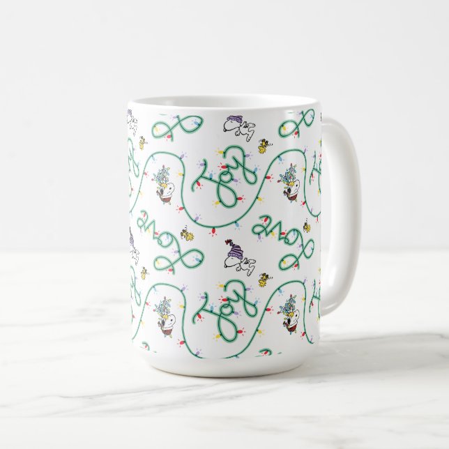 Mug cacahuètes | Motif d'amour de Noël brillant et bri (Devant droit)
